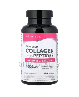 Neocell Grassfed Collagen Peptides Vitamin C and Biotin 180 Tablets