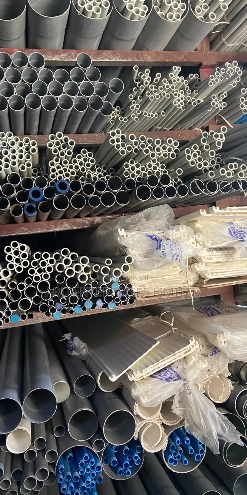 PVC and PPR Pipes in Different Sizes