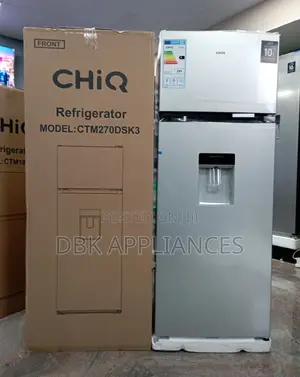 Chiq 270l Double Door Fridge