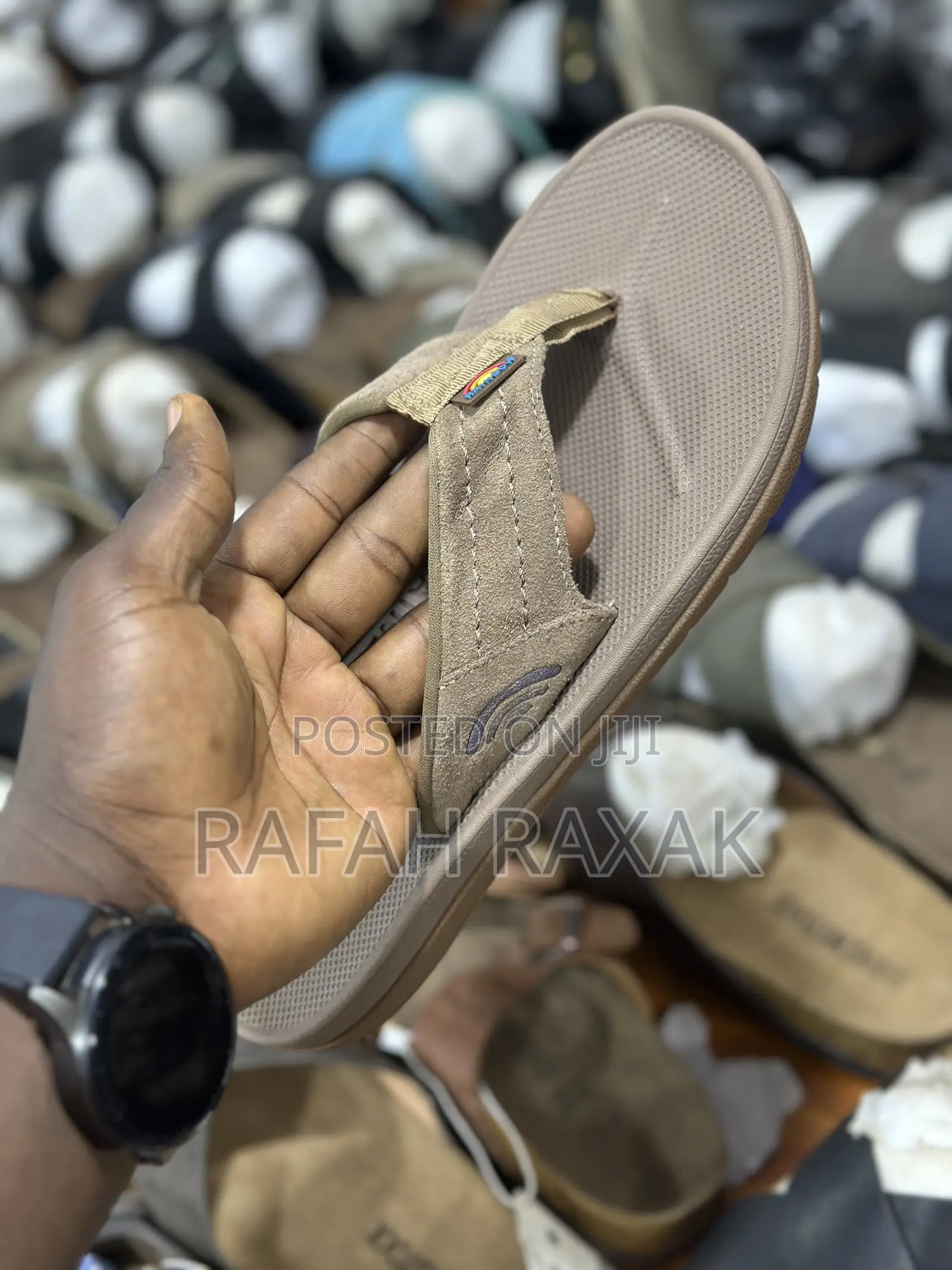 Original Men’S Brown Rainbow Flip Flop Sandals