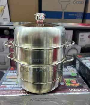 3-tier Non Electric Food Steamer With Timer 32cm – Silver