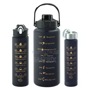 3 In 1 Motivational Water Bottles Set