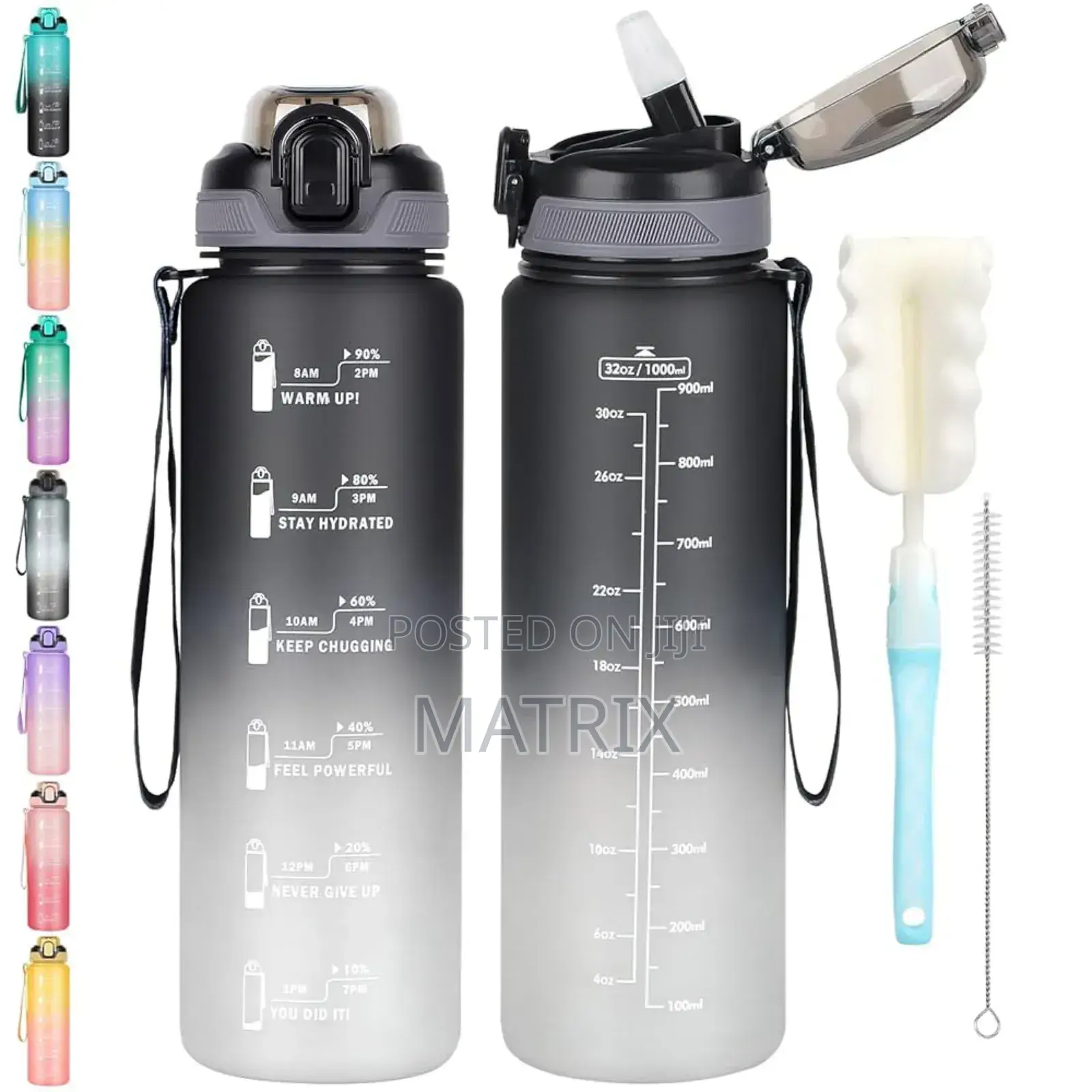 3 In 1 Motivational Water Bottles Set