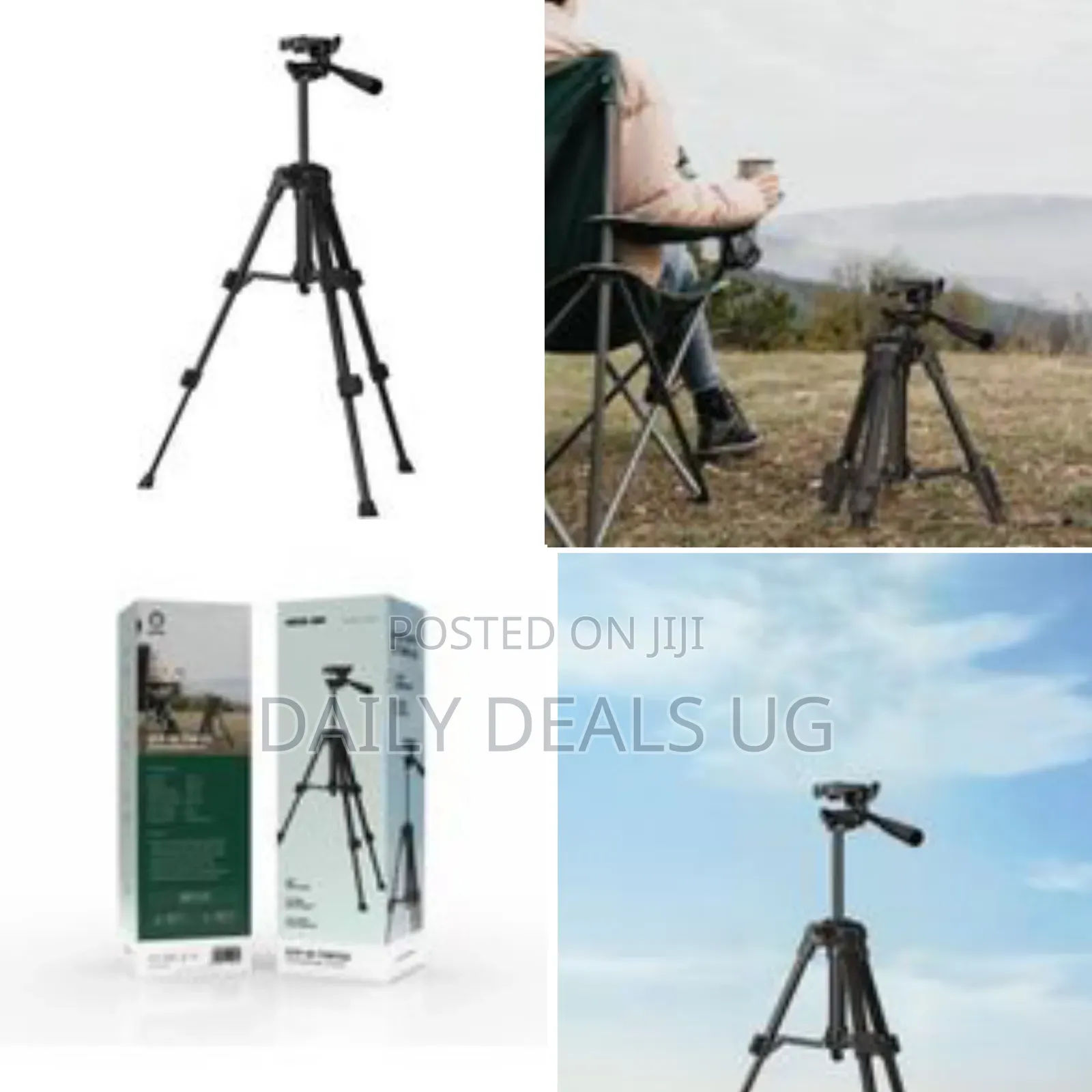 Green Lion GTP-50 Professional Aluminum Tripod 90degree Flexible Pivot