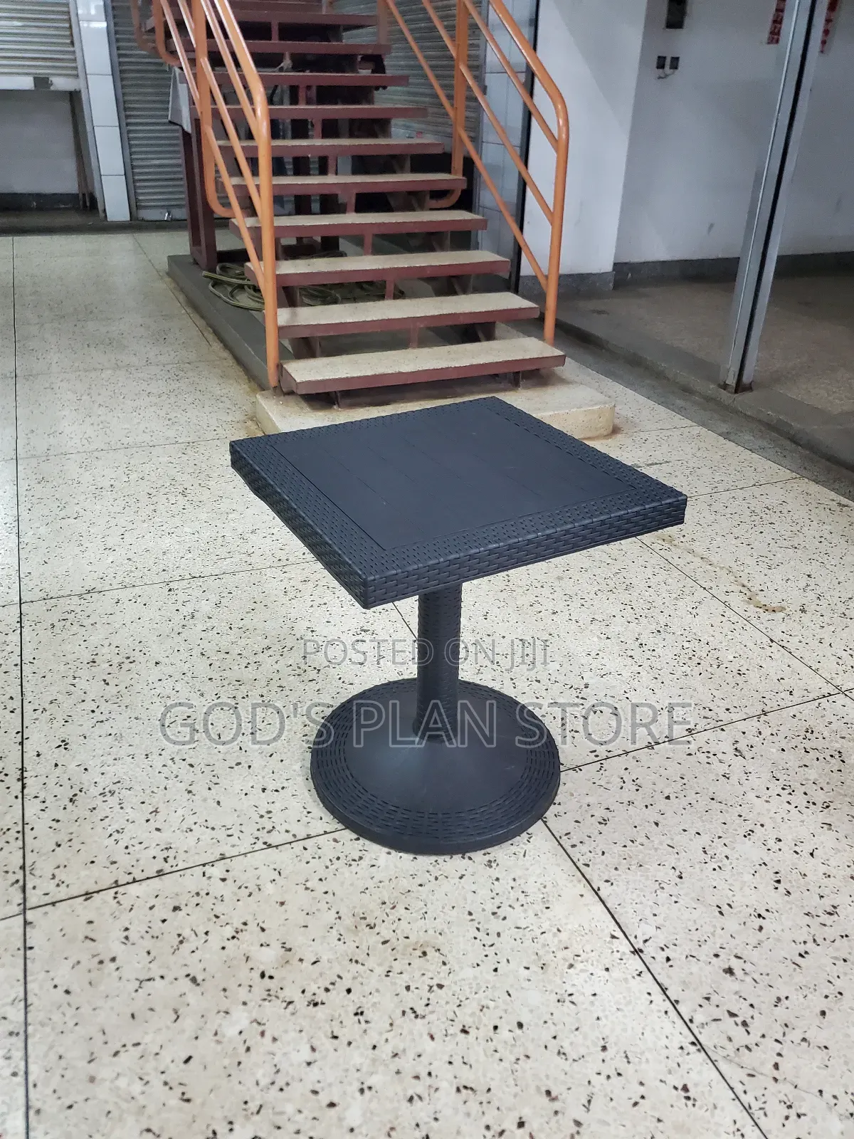 Black Accent Plastic Table Plastic Table