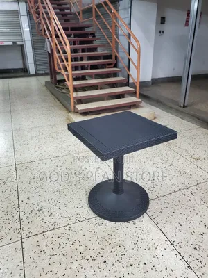Black Accent Plastic Table Plastic Table