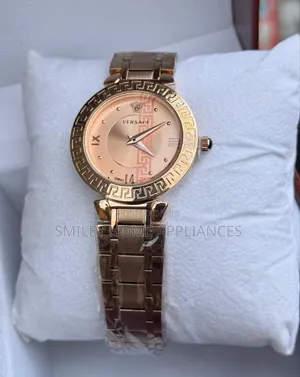 Rose Gold Versace Women's Analog Time Piece at an Affordable Price