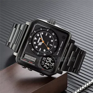 Skmei Analog-Digital Dial Stainless Steel Strap Watch for Men - 1392