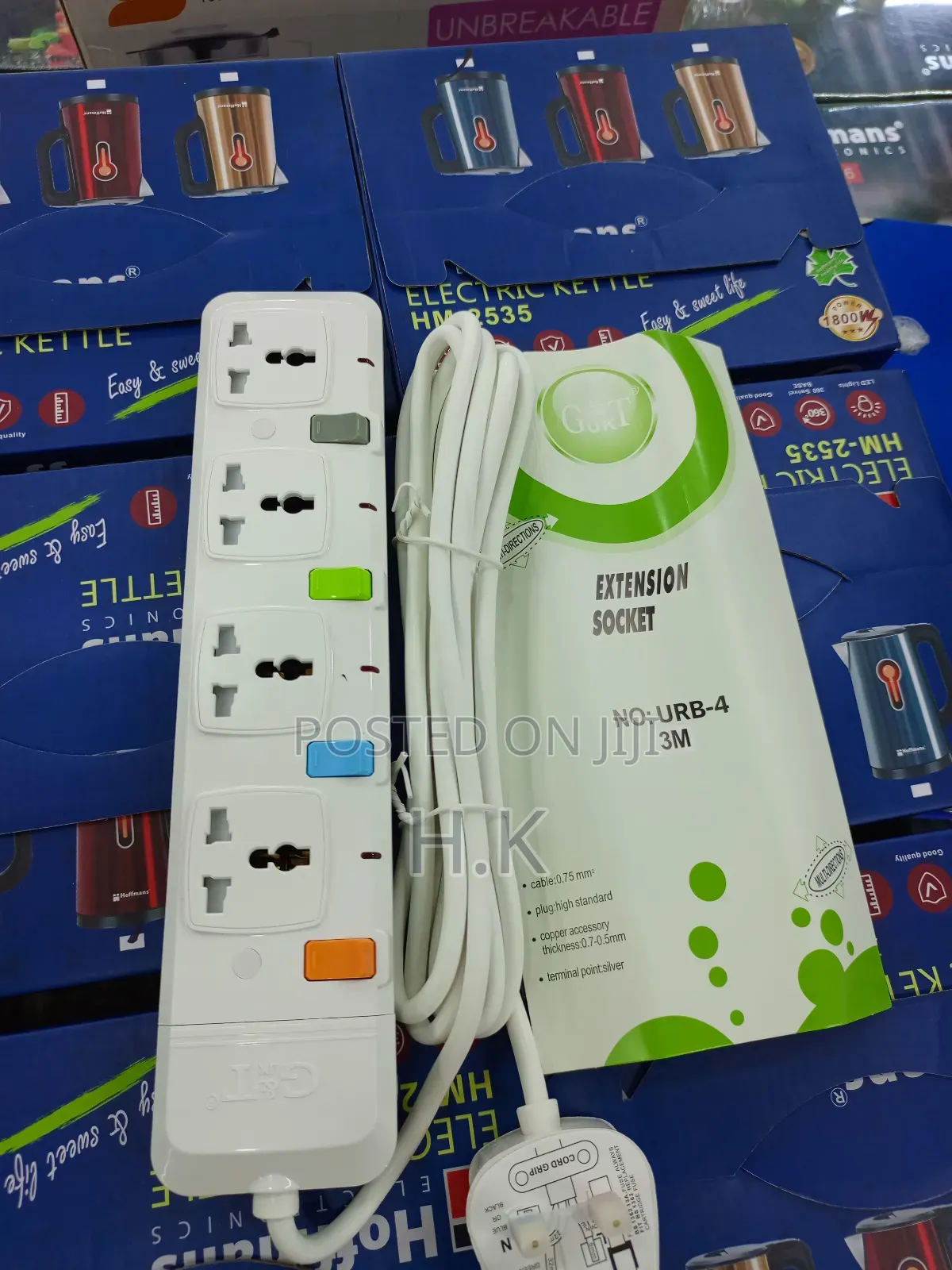 G T 4-Way Extension Socket.