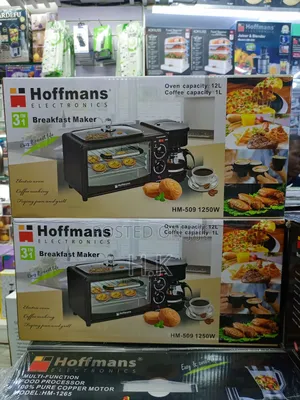 Hoffmans 3-in-1 Breakfast Maker, Model Hm-509 1250w.