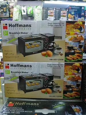 Hoffmans 3-in-1 Breakfast Maker, Model Hm-509 1250w.