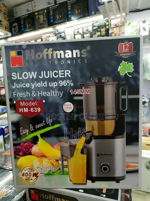 Hoffmans Slow Juicer Juice Extractor 200w-Color Black