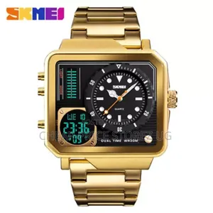 Watch for Men With Multi-Time Zone Waterproof Stopwatch