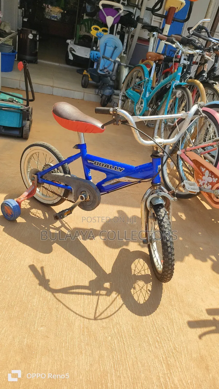 Japanese Dually Kids' Bicycle With Training Wheels, 14inch, 2-5yrs.