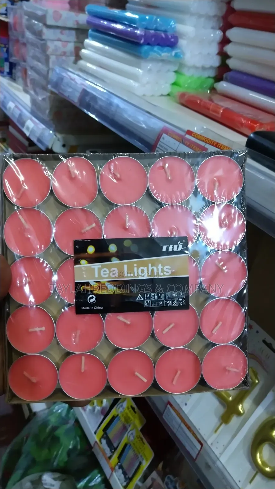 Red Smokeless Scented Tea Light Candles, Pendulum