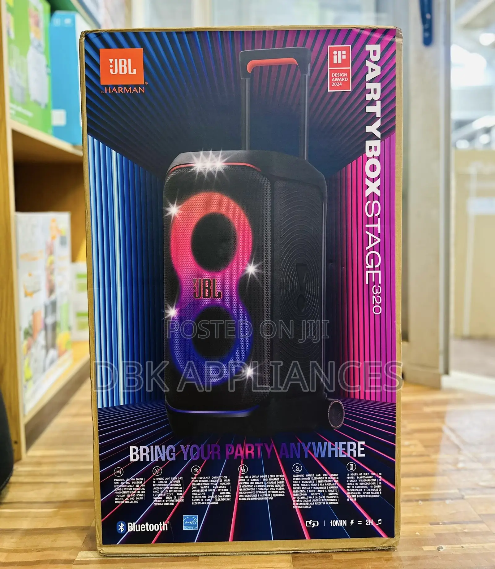 JBL Partybox Stage 320 Wireless Bluetooth Speakers Authentic