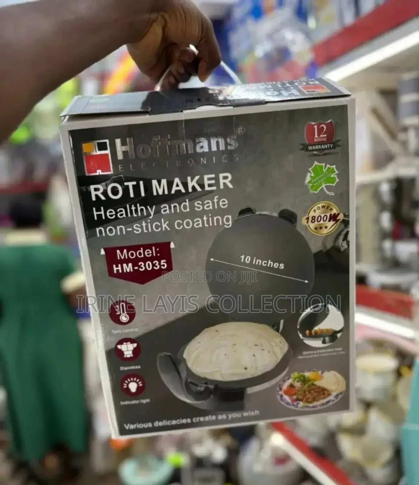 Hoffmans Hm-3035 Electric Roti/ Chapati Maker,