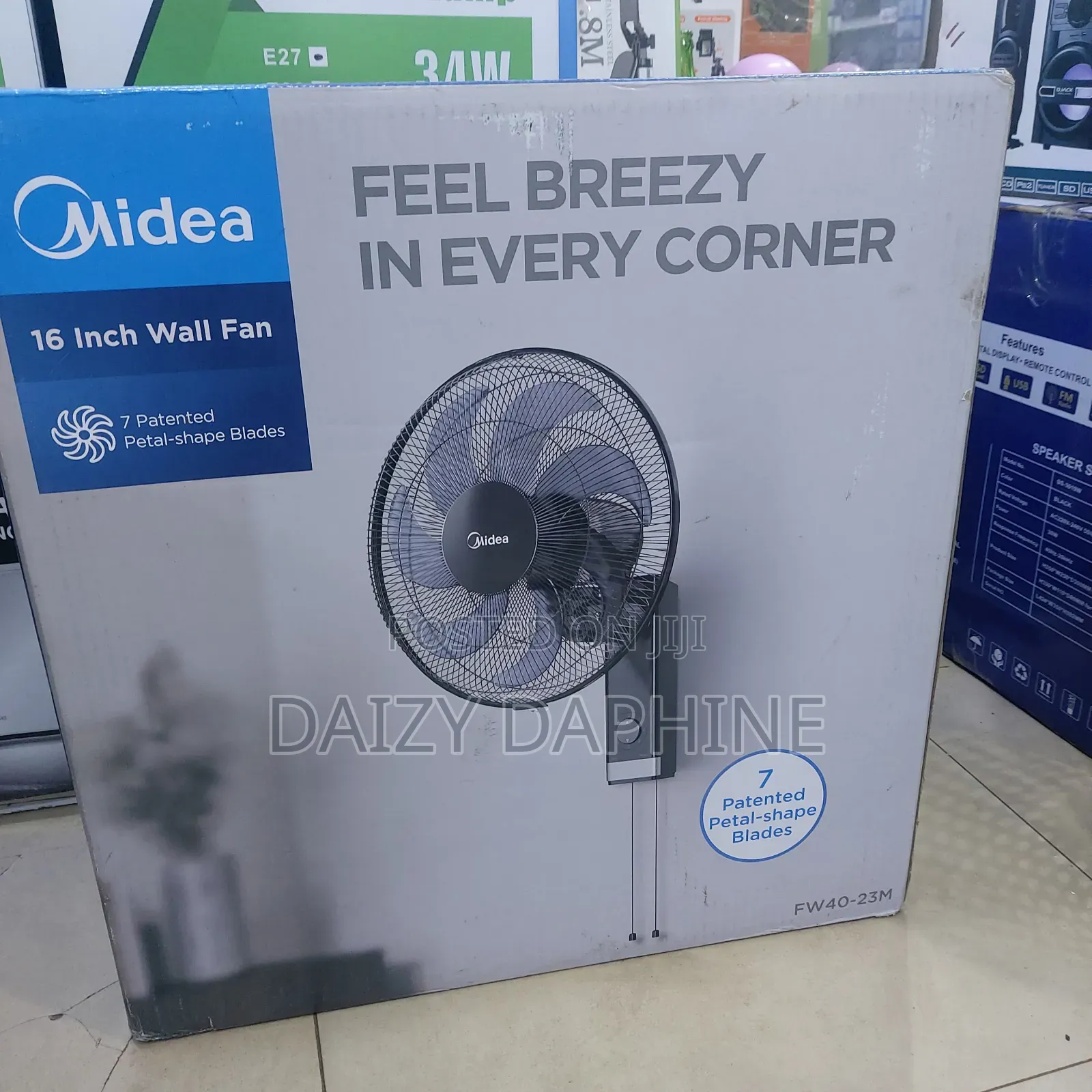 Midea Wall Electric Fan, Durable Wall Fan Midea