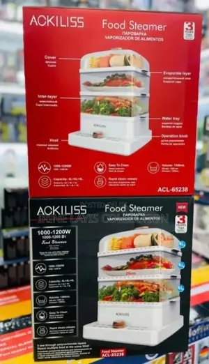Multi Tier Electric Food Steamer, Model Acl-65238.