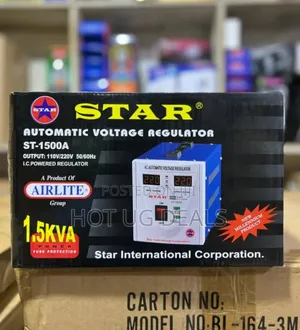Star 1500w Automatic Voltage Regulator Stabilizer - Muticolor
