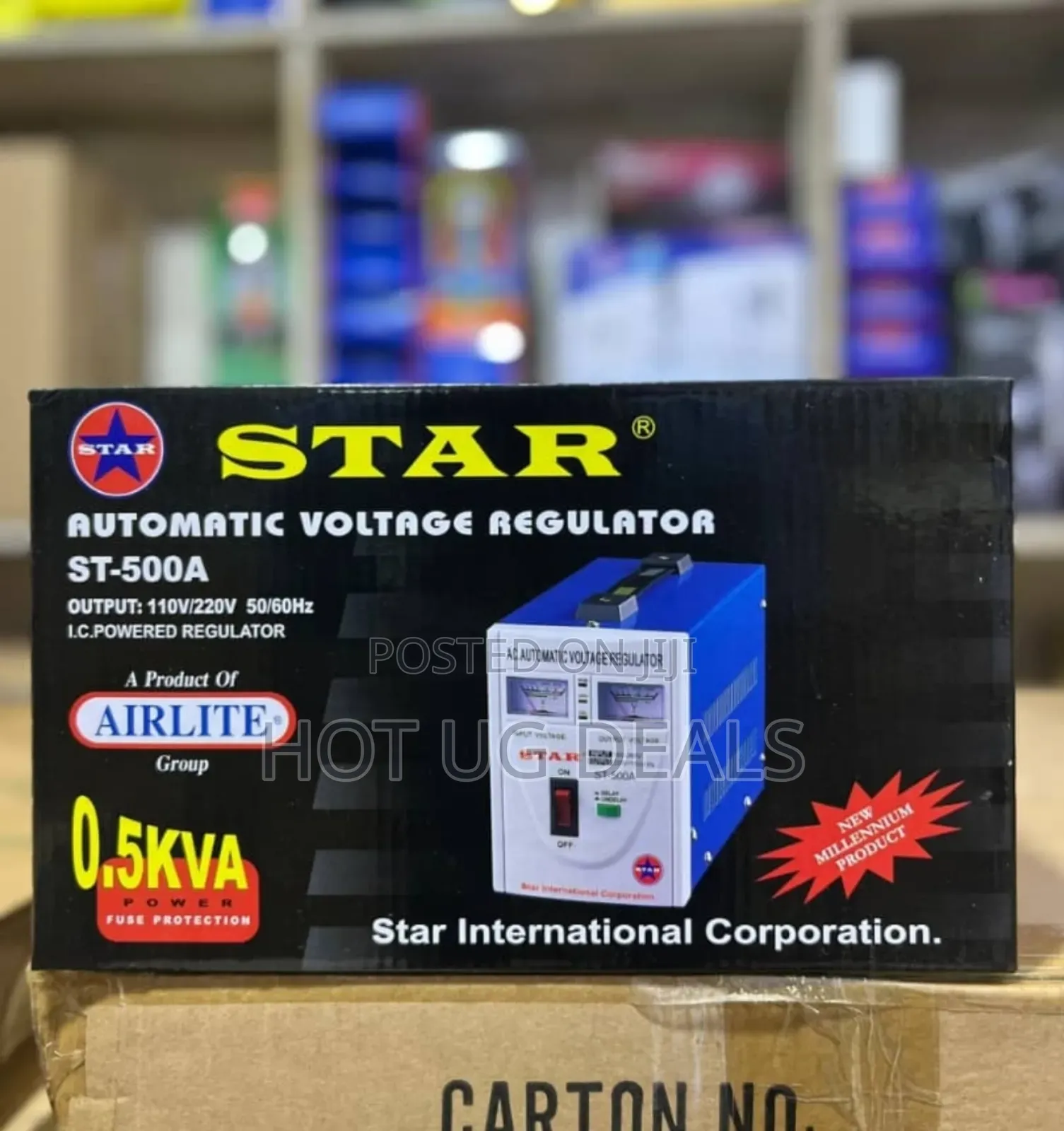 500w Star Automatic Voltage Regulator- Stabilizer- Step Down