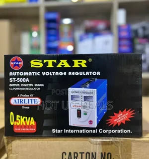 500w Star Automatic Voltage Regulator- Stabilizer- Step Down