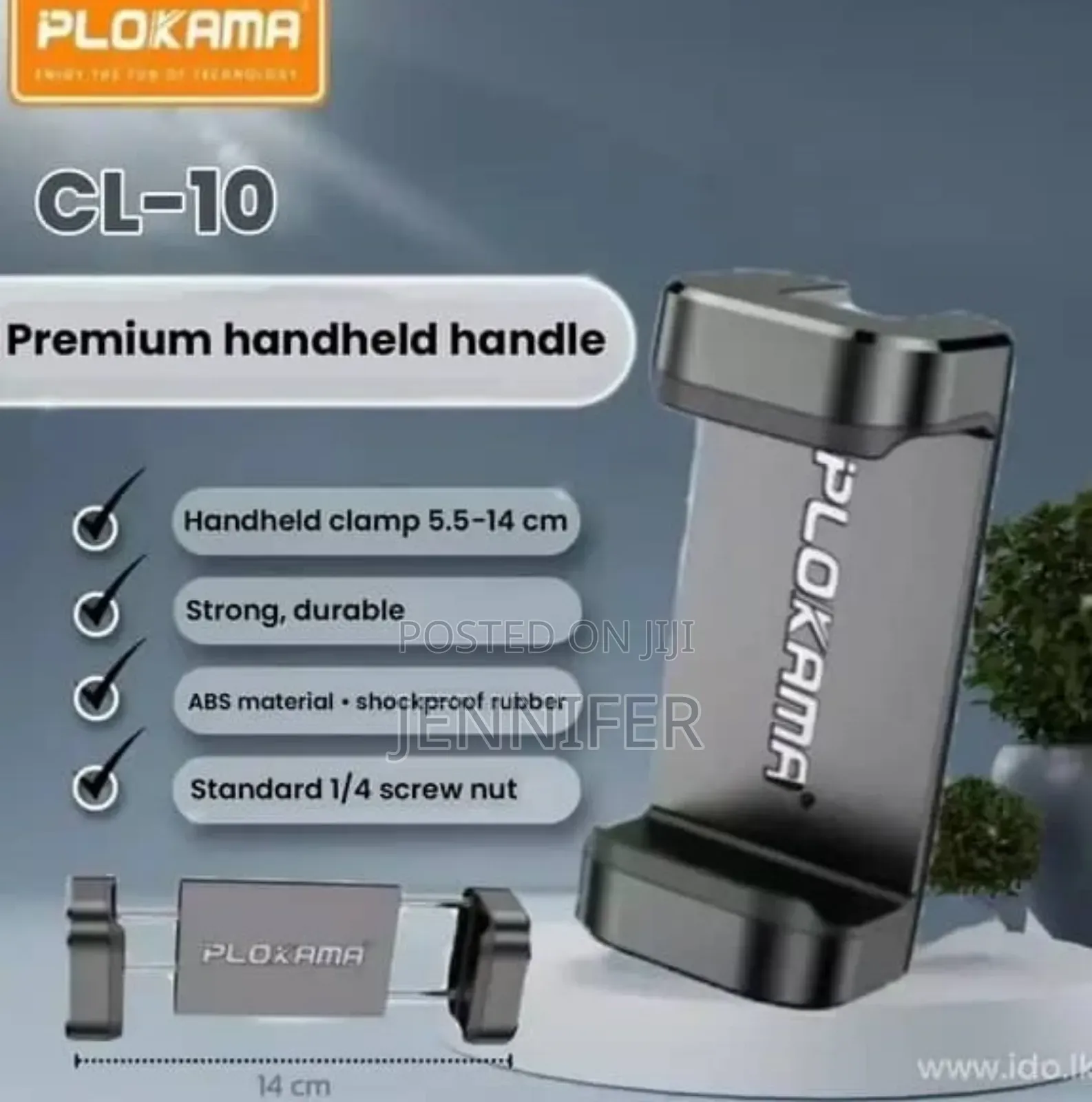 Plokama Cl-10 Double Pull Phone Clip for Tripods