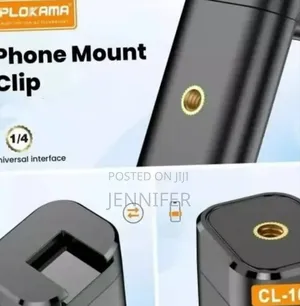 Plokama Cl-10 Double Pull Phone Clip for Tripods