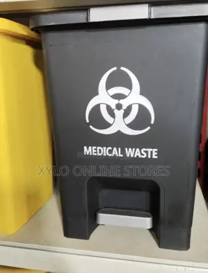 Medical Waste Dustbin Black
