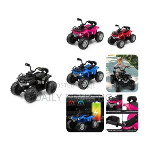 Kids Atv 12v Battery Powered Electric Vehicle W/Music, Headlights, Mp3