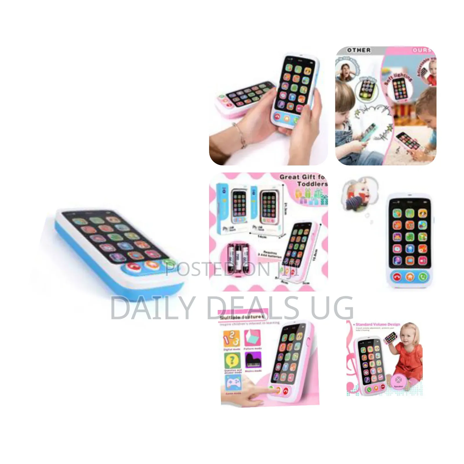 Baby Phone Toy, Baby Toy Phones That Can Touch and Slide, With Music