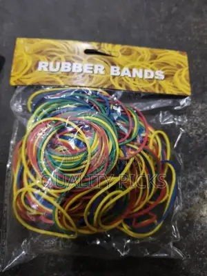 Elastic 1kg Rubber Bands Coloured.