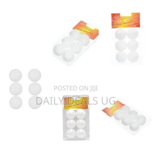 High Quality Table Tennis Balls Set of 6 PCS -White
