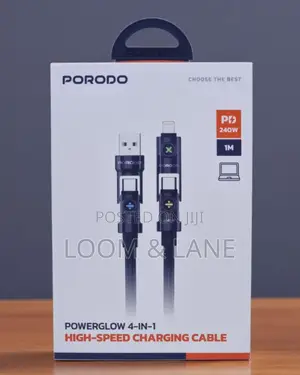Porodo 4 in 1 High Speed Charging Cable