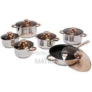 6pc Induction Stainless Steel Cookware Set