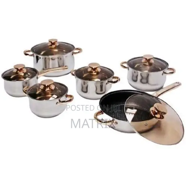 6pc Induction Stainless Steel Cookware Set