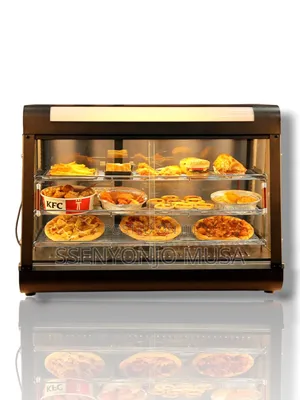 Restaurant Countertop 3-Tier Food Warmer Display Case With Led Light.