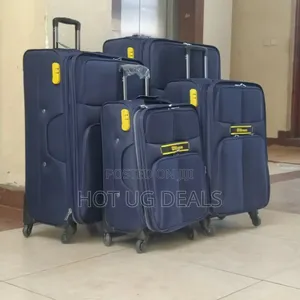 4 In 1 Wiersoon Fabric Cloth Travel Suitcases (S, M,L,Xl) - Black