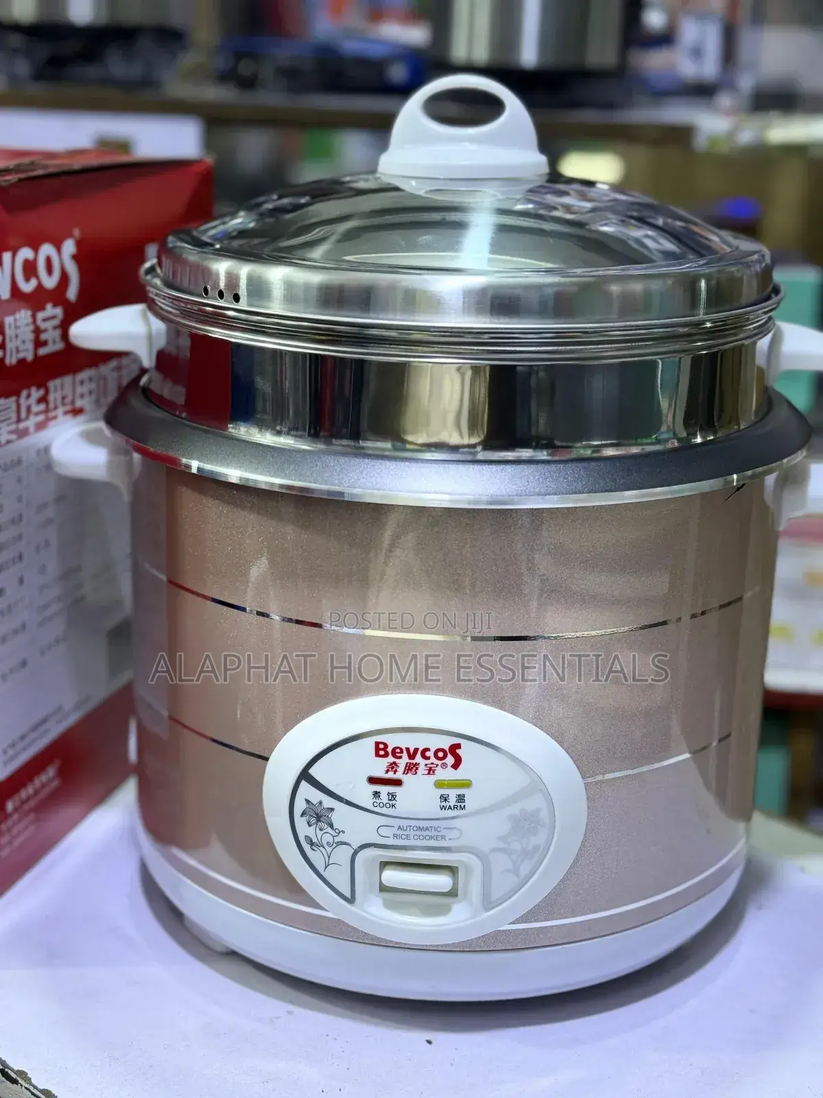 Bevcos 4 Litres Rice Cooker With Steamer