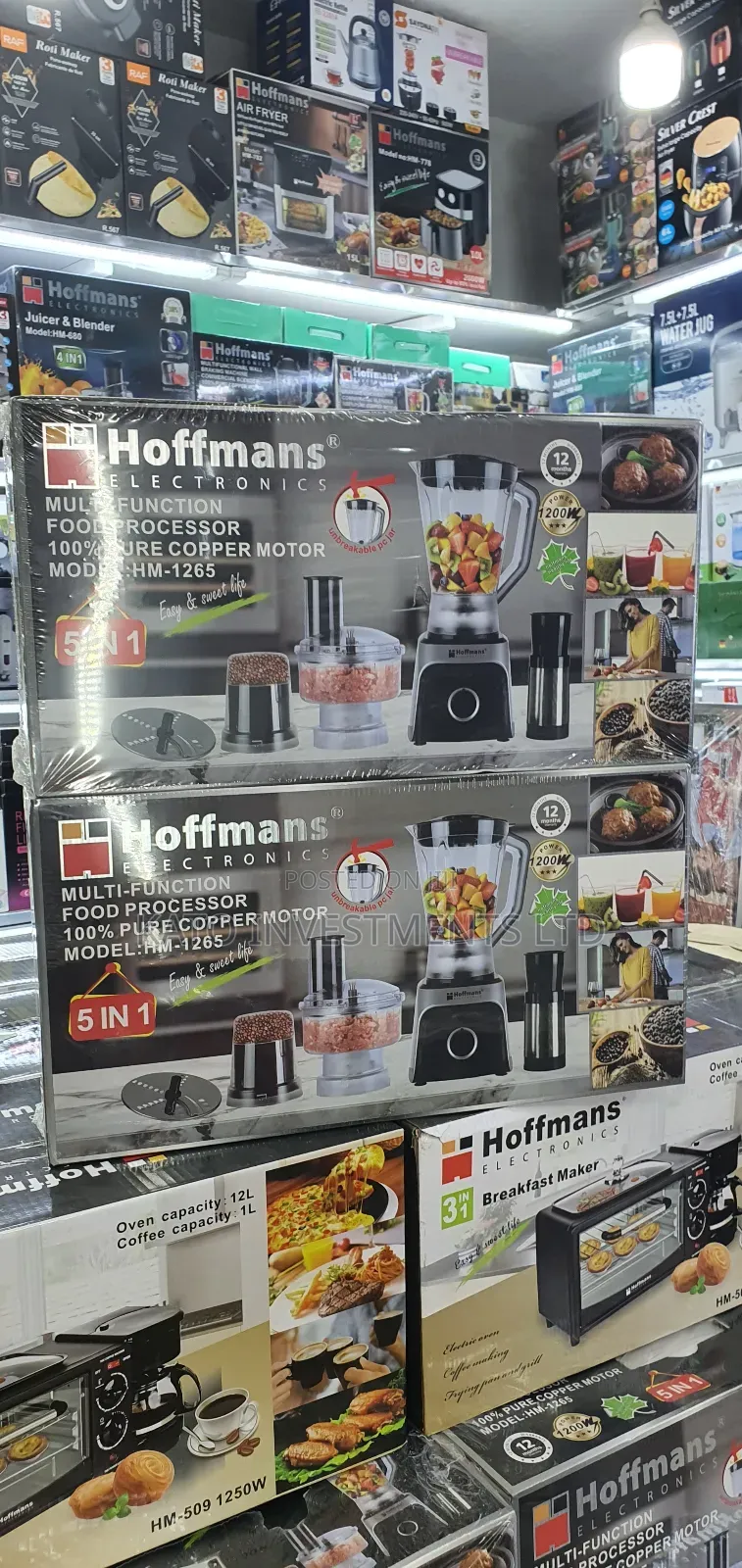 Electric Hoffmans 5 in 1 Multipurpose Blender 1.8l Home Use