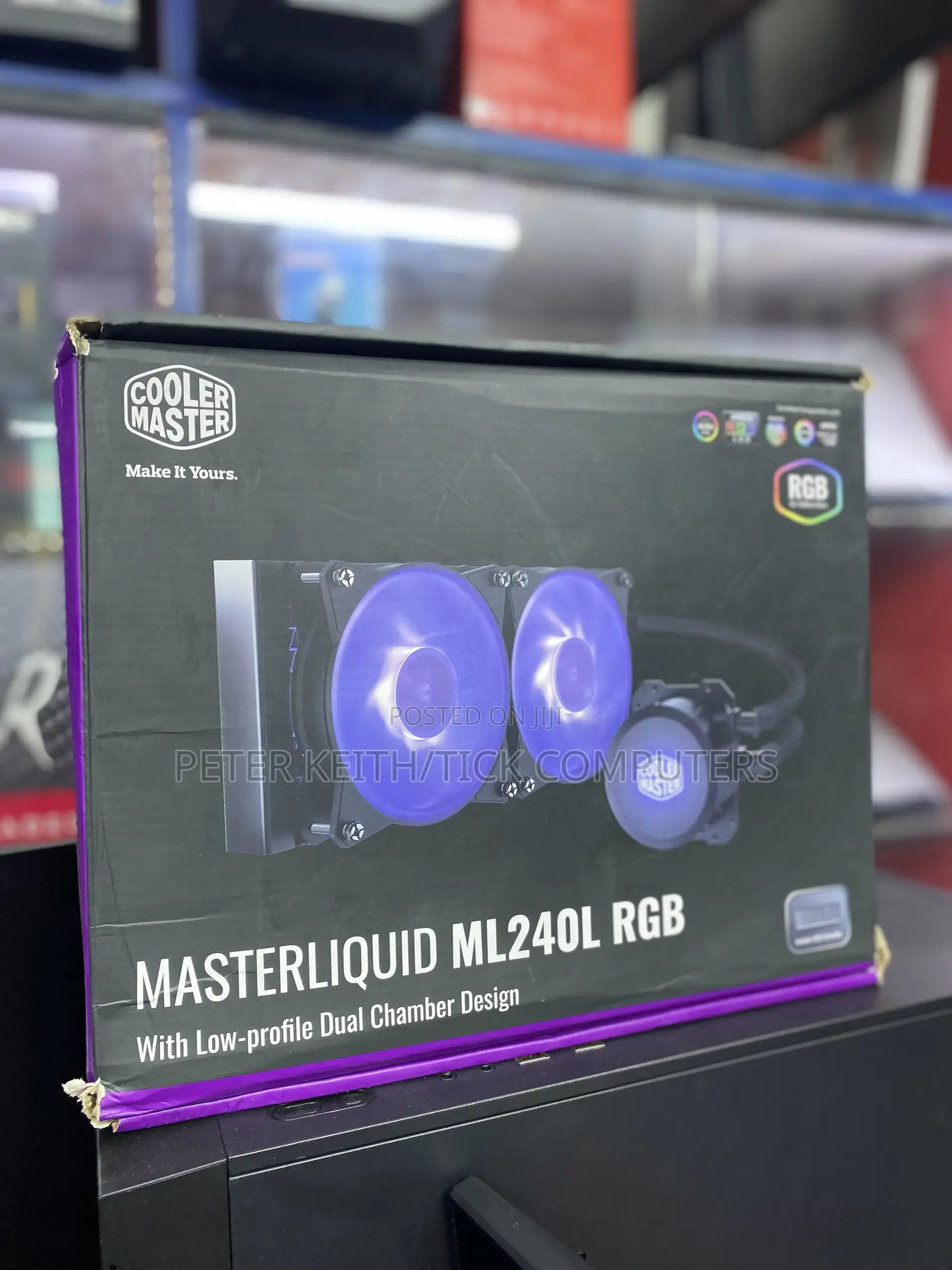RGB Cooler Master Liquid Cooler for Computer Cpus,Gpus and Other Items