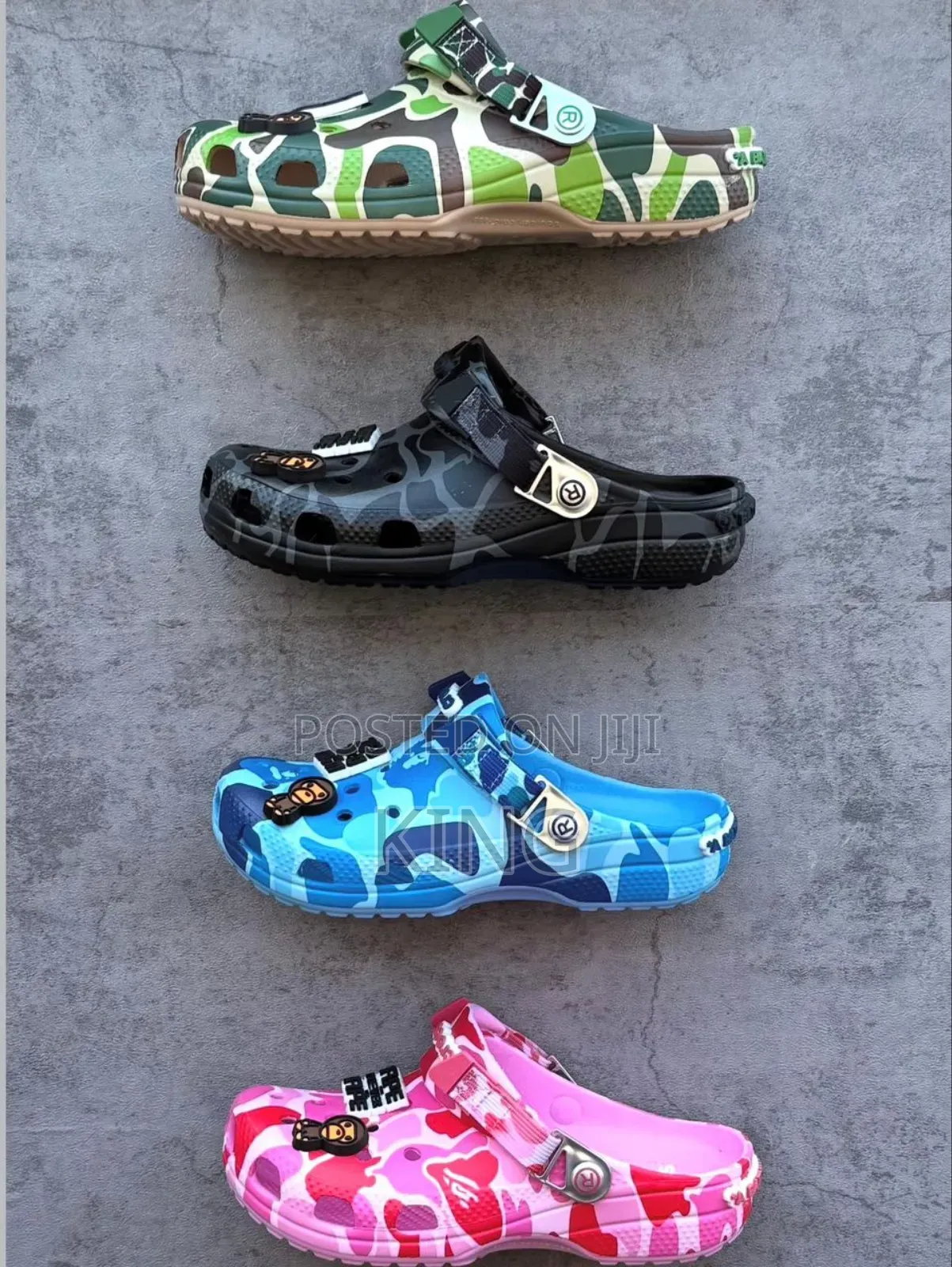 Solid Bape Crocs