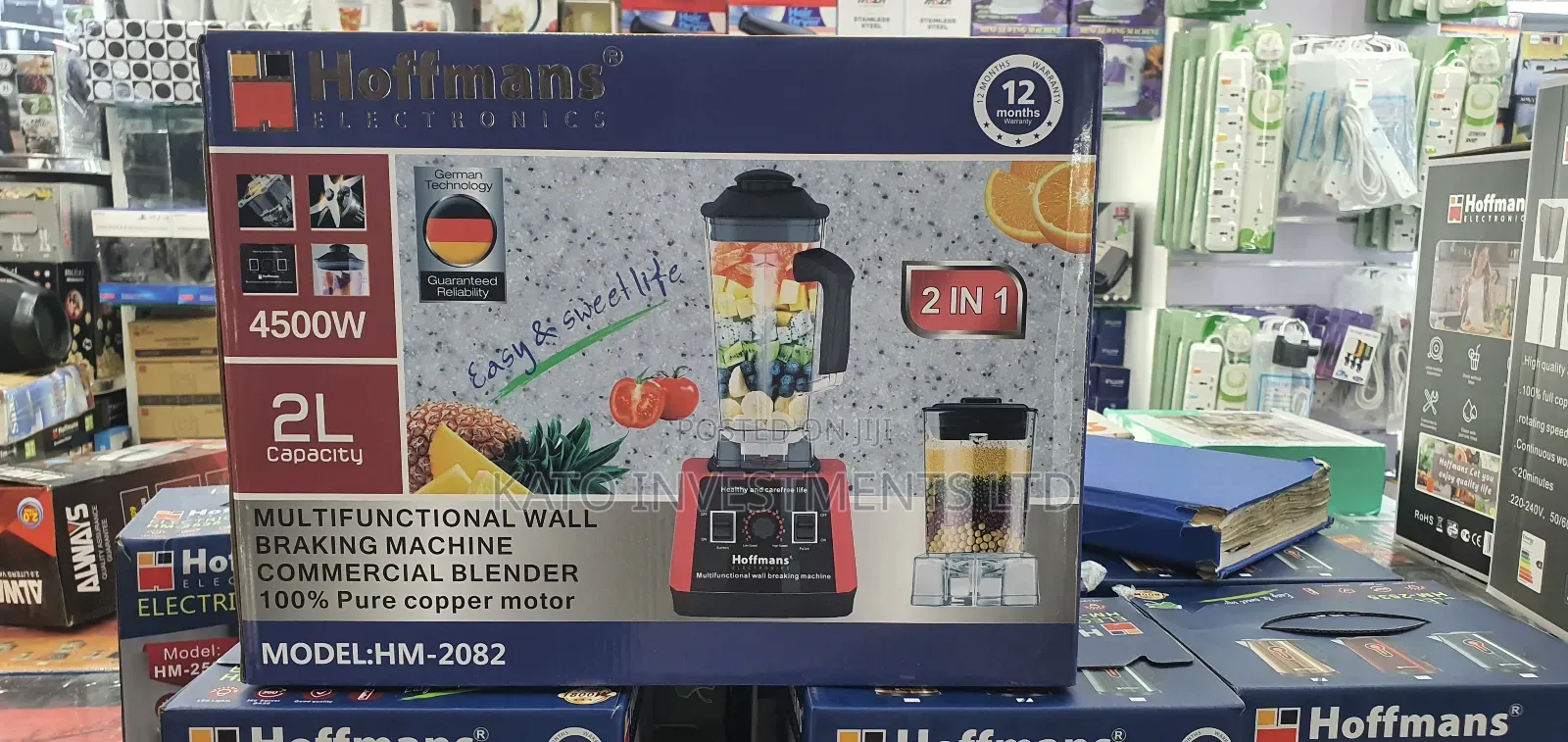 Multifunctional Wall Braking Machine Commercial Blender 100% Copper