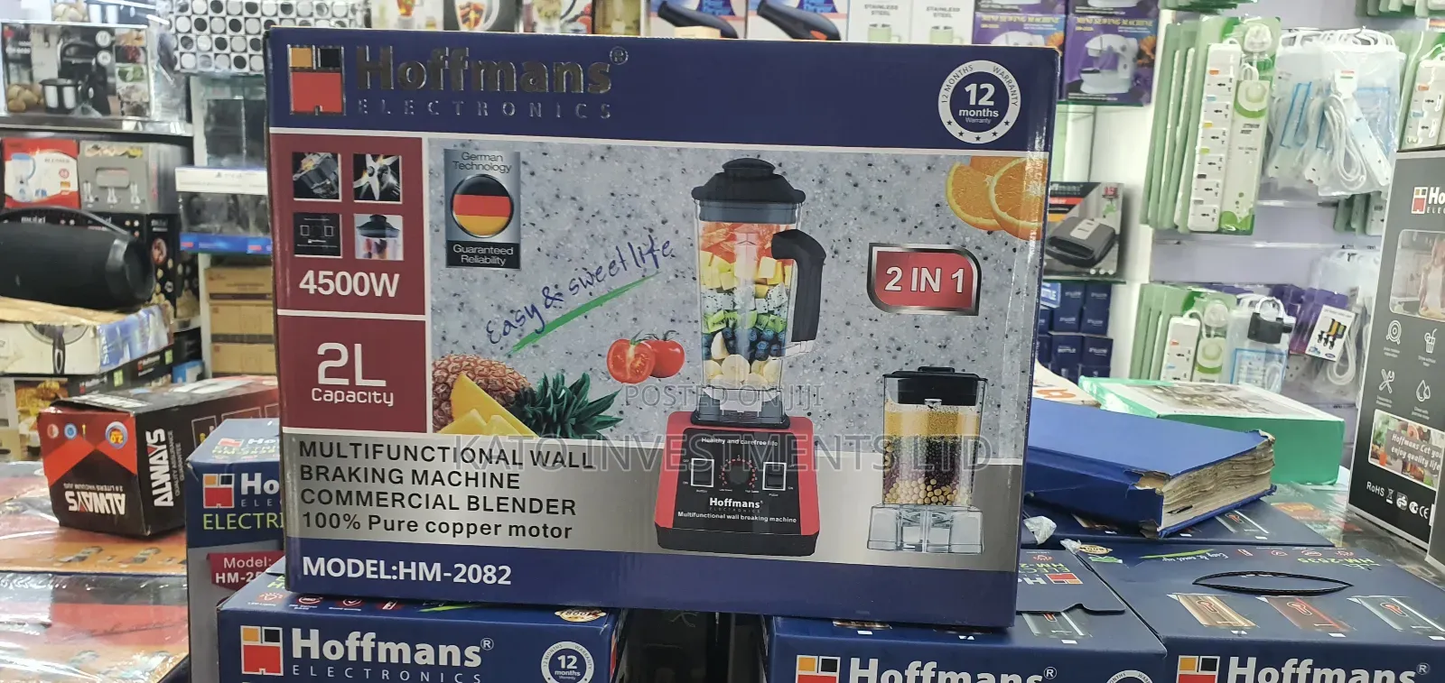 Multifunctional Wall Braking Machine Commercial Blender 100% Copper