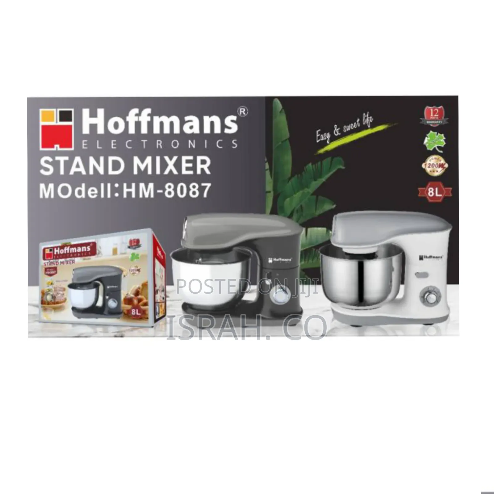 Hoffman 8l Electric Stand Mixer.