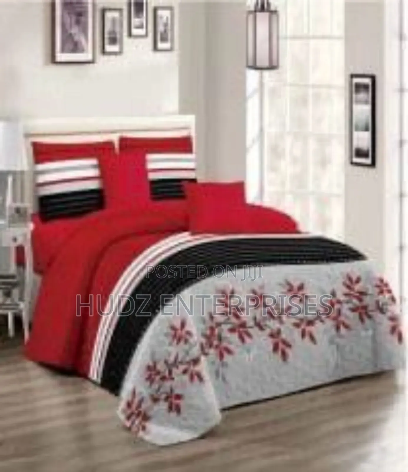 5x6 Bedspread 6pc Red and Other Color