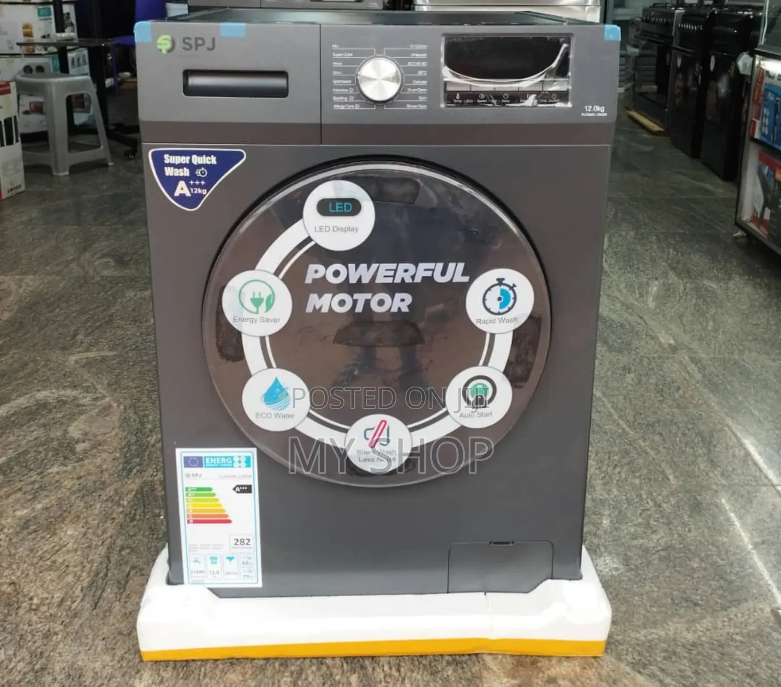 SPJ Washing Machine 12kg Automatic Front Load