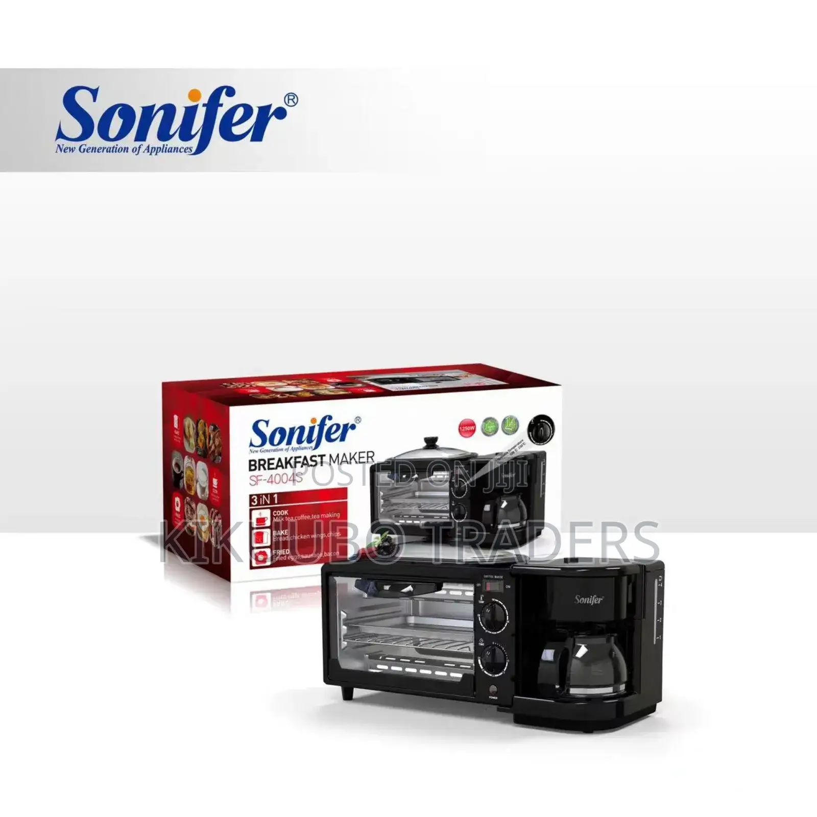 Sonifer Sf-4004s Multifunction Toaster Oven 3 in 1 Breakfast Makers