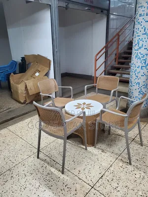 Gray Dining Chairs and Table