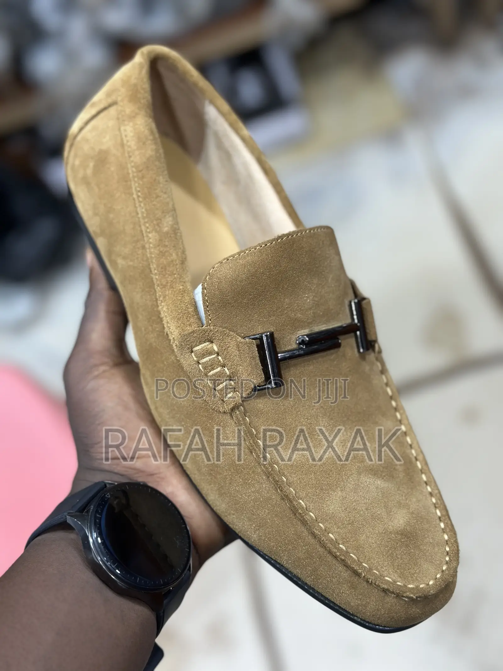 Original Men’S Brown Clarks Suede Loafers